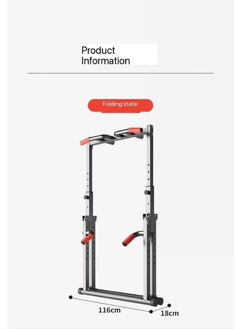 سولاكان برج تمرين قابل للطي، جهاز سحب وغطس متعدد الوظائف، ارتفاع قابل للتعديل، تصميم مثلثي قوي، مناسب للاستخدام المنزلي أو الخارجي - Image 5